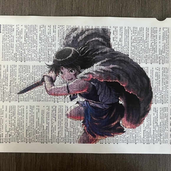 Princess Mononoke Themed Dictionary Prints - Set of 6 - Picture 3 of 5
